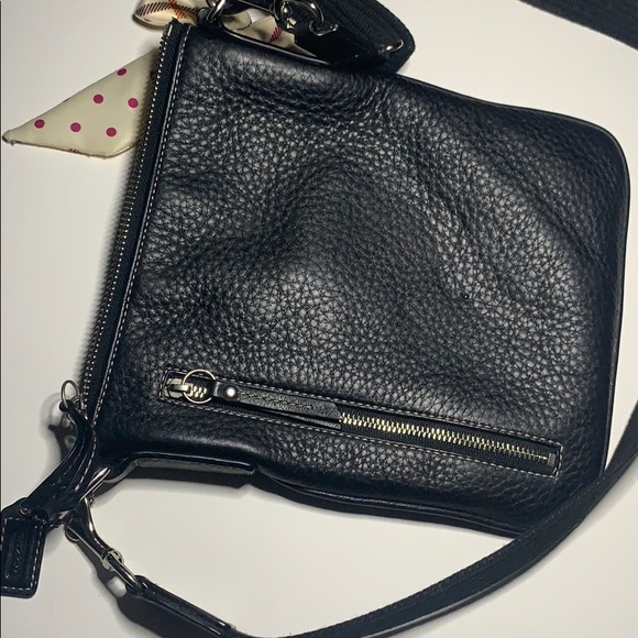 Coach- Black Pebbled Leather Park Crossbody - Picture 3 of 5